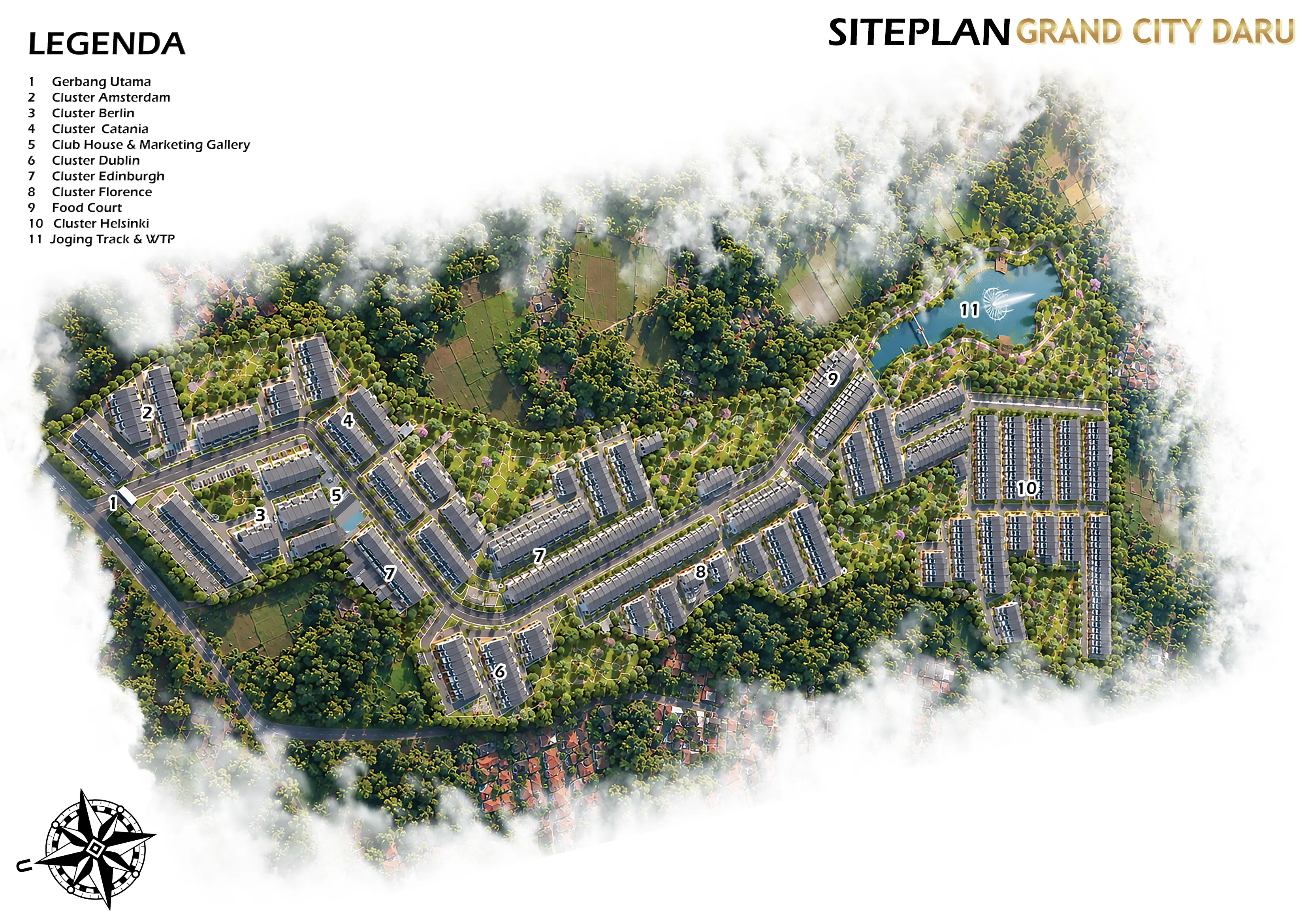 Siteplan Grand City Daru